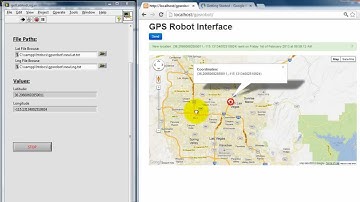 LabVIEW and Google Maps API Interface