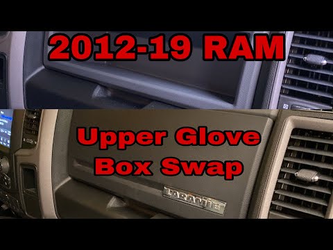 2012-2019 Ram Upper Glove Box Swap Install 1500, 2500, 3500 Mopar OEM with LED Light