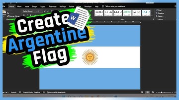 How to Design an Argentine Flag in MS Word ? | Flag Designing in Microsoft Word | @LeonsBD