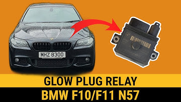How to remove & install glow plug relay BMW F10 N57 28CE00 Drivetrain fault Preheating control unit