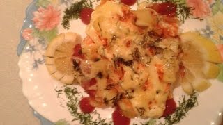 Запеченная рыба с овощами Запеченная рыба с овощами