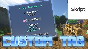 How to create a custom TAB | Skript tutorial
