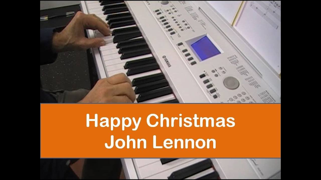 Happy christmas John Lennon cover piano et clavier + partition YouTube
