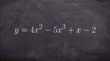 Determine end behavior from a polynomial not in descending order