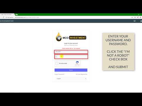 LOGIN VIDEO - MCO INVESTMENT