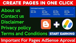 How to Create Pages in Blogger 2022 for Google AdSense Aproval screenshot 4