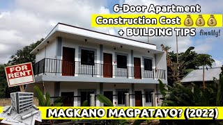 Magkano magpatayo ng 6-Door Apartment | Construction Cost   TIPS
