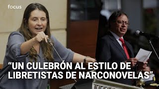 Los puntos de la réplica de Paloma Valencia a Gustavo Petro