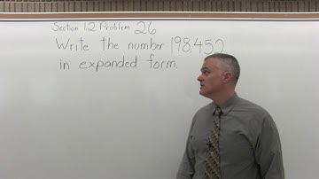 MTH 060 : Section 1.2  Problem 26 - Topics in Developmental Mathematics
