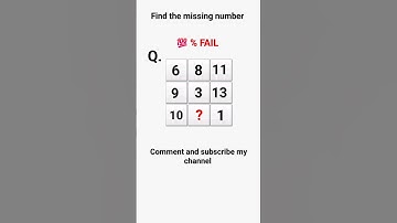 #shorts l #reels  reasoning/Find the missing #number/for #reels