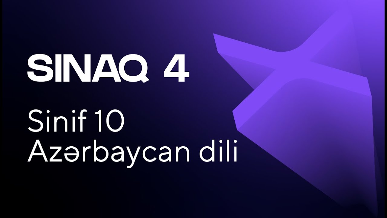 Azərbaycan dili 10-cu sinif   Güvən Sınaq 4 Buraxılış fənləri üzrə