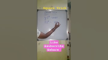 Square Trick #mathematics #mathstricks #maths #shortsvideo