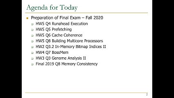 Computer Architecture - Discussion Session 3 (ETH Zürich, Spring 2020)