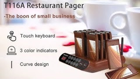 How to Pair and Turn Off the Pager of Retekess T116A Pager System?
