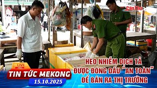 [🔴 Live] Heo nhiễm dịch tả được đóng dấu “an toàn” để bán ra thị trường | Tin tức Mekong 15.10.2025