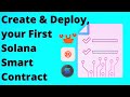 Create And Deploy First Solana Smart Contract