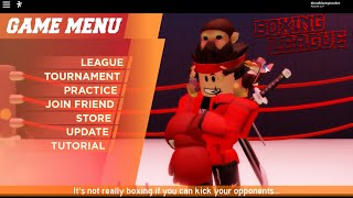 BOXING LEAGUE TUTORIAL !?!?!?!??!?!?!?!?!?