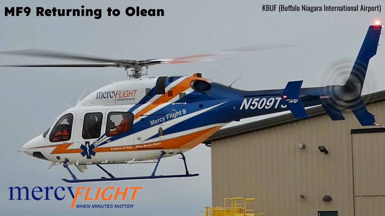 Mercy Flight 9 Bell 429 GlobalRanger N509TJ leaving from the KBUF