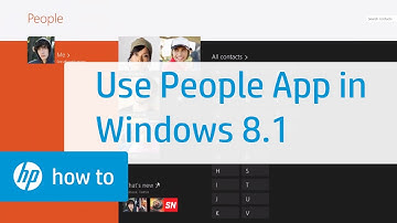 Using People App in Windows 8.1 for HP Computers | HP Computers | HP