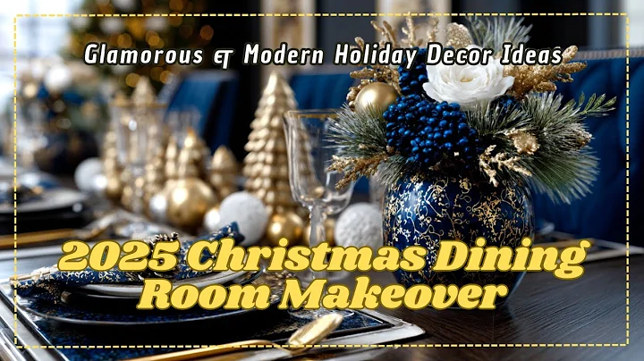 Luxury Christmas Dining Room Decor 2025 | Elegant Holiday Table Setting Ideas & Trends