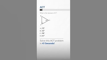 Master ACT Geometry: Solve for Angle C in Triangle ABC