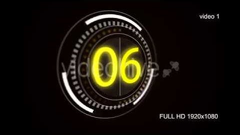 Wipe Countdown Motion Graphics Animation Background