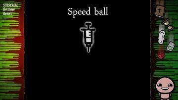 Binding of Isaac items: Speed ball