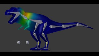 Риггинг низкополигонального динозавра в Blender Риггинг низкополигонального динозавра в Blender