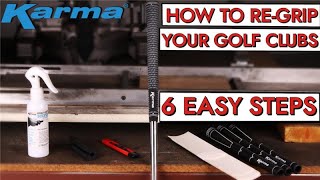 6 EASY STEPS‼ LEARN HOW TO REGRIP YOUR GOLF CLUBS AT HOME 💰