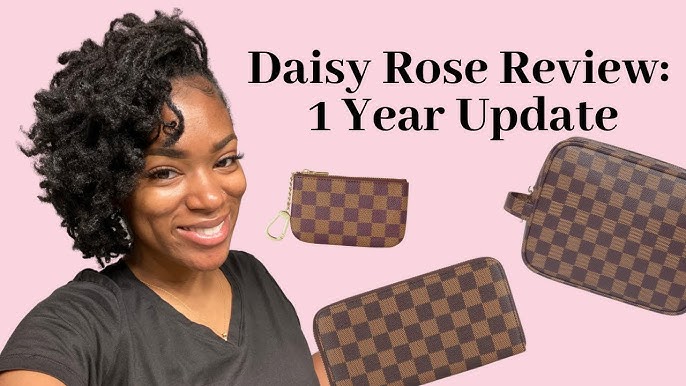 What's in My Bag - Daisy Rose Checkered Tote Vegan Leather (Louis