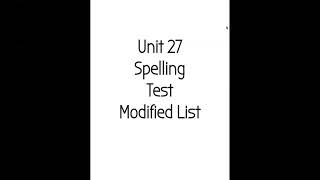 Unit 27 Modified