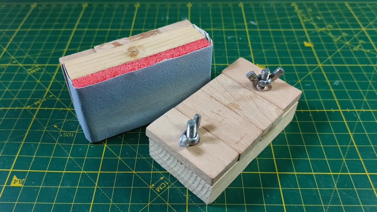 Zımpara Tutucu Yapımı, Zımpara Tutacağı, sandpaper holder making YouTube