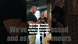 Surprised Waitress With A $1000 Tip