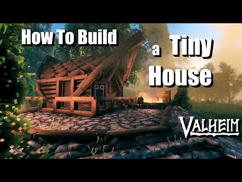 Valheim - How To Build a Beautiful TINY HOME for Early Game!!!