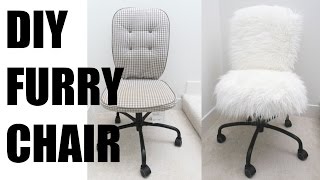 furry office chair cover