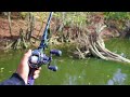 HIDDEN Creek is LOADED w/ Bass (Fishing for River Monsters Ep.1)