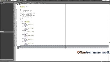 PHP Guide / Tutorial #9 - Switch statements i PHP