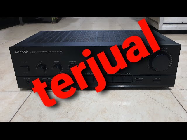 Tes ulang power amplifier vintage kenwood ka58 made in japan
