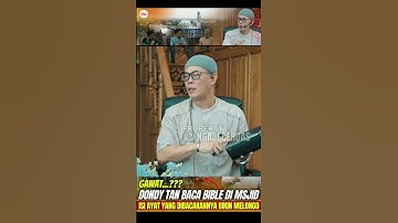DONDY TAN BACA BIBLE DI MASJID