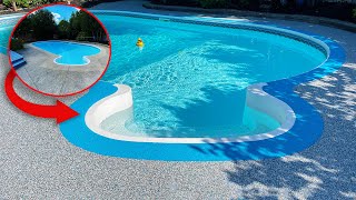 Transforming a Pool Deck Using Rubber Surfacing