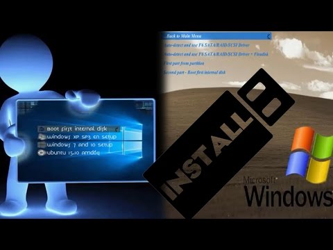 create multiboot usb flash drive windows xp, windows 7, windows 10 and ubuntu