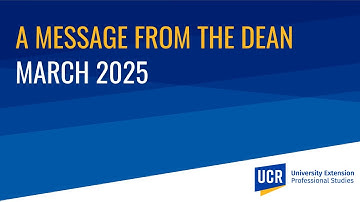 A Message From the Dean | March 2025
