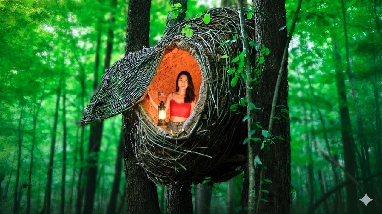 200 Days Survival Alone and Build Treehouse  in the Forest | Survival Challenge