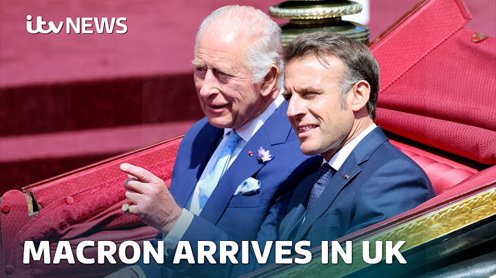 King meets President Macron after warning of 'complex threats' to UK and France | ITV News
