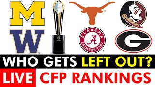 College Football Playoff Rankings 2023 LIVE - CFP Bracket: Is Alabama, Florida State Or Texas OUT?