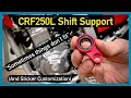 2020 CRF250L Part 4 - Shifter Shaft Support & Adding Stickers