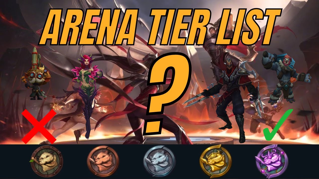 LoL Arena Guide: Best Champions Tier List