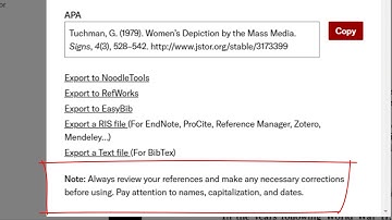 Getting automatic citations from library databases