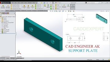 AUTOCAD l SOLIDWORKS l CAD ENGINEER l BENCH VICE ASSEMBLY I SUPPORT PLATE AND WASHER