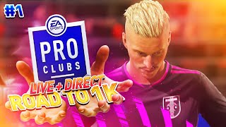 LATE NIGHT FIFA 21 TALK - ROAD TO 1K CAREER GOALS *LIVE* PRO CLUBS 1 ?